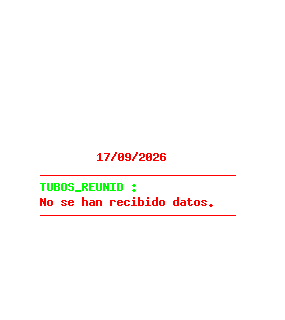 TUBOS REUNID. Pulsa para 5 d&iacute;as